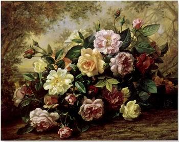unknow artist Floral, beautiful classical still life of flowers.086 oil painting image